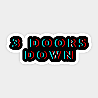 3 Doors Down - Horizon Glitch Sticker